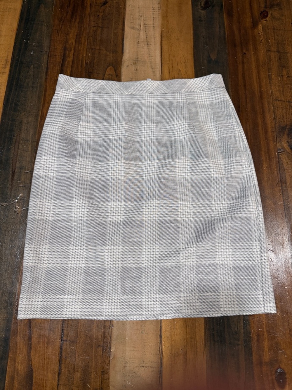 H&M Gray Plaid Pencil Skirt